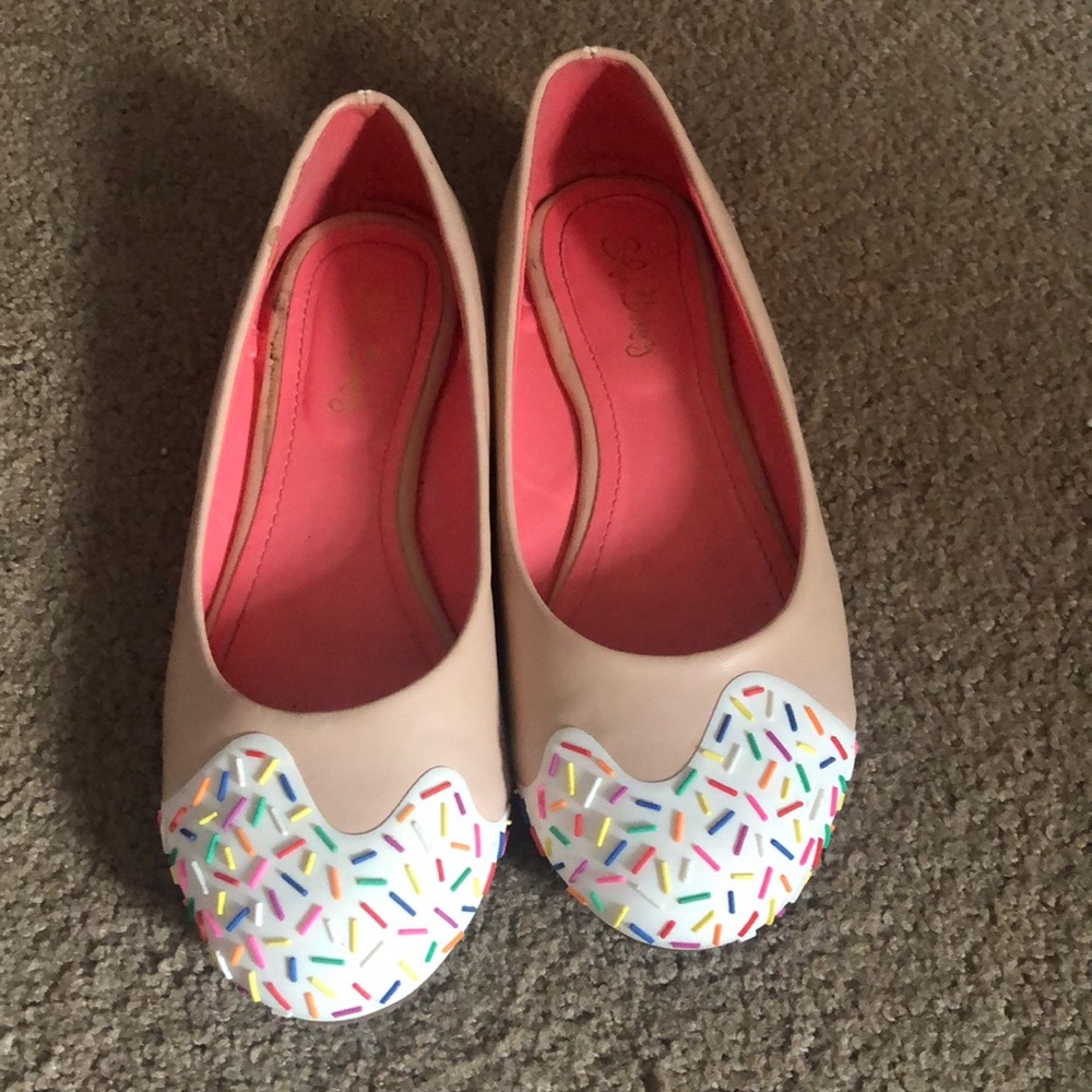 Shoe Bakery vanilla sprinkle jimmies flats